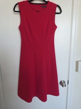 Tommy Hilfiger Sleeveless Red Midi Dress